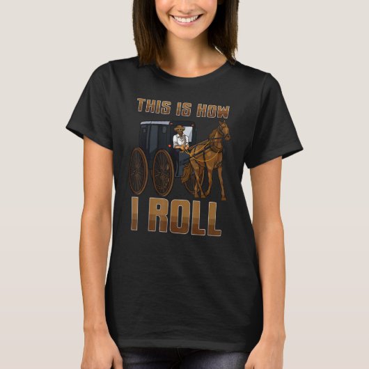 これが私がアミ転がッシュ馬&乳母車おもしろいアミ Tシャツ (正面)