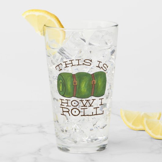 これが私がキャンプスリープ転が転がバッグハイキングの方法である タンブラーグラス (アイス正面)