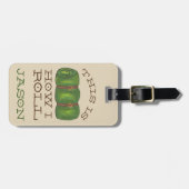 これが私がキャンプスリープ転が転がバッグハイキングの方法である ラゲッジタグ (正面横)