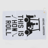 これが私がゴルファー転がをゴおもしろいウするカスタム方法だ ゴルフタオル (横)