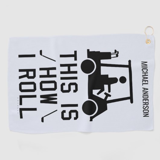 これが私がゴルファー転がをゴおもしろいウするカスタム方法だ ゴルフタオル (横)