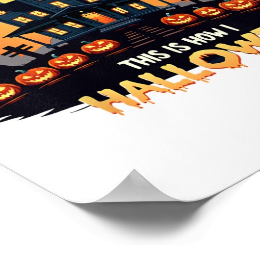 これが私がハロウィーン面白いハロウィーンの方法である ポスター (角)