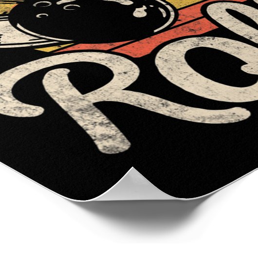 これが私がレトロのボーリング転がボウリングをする人、 クリケットの投手おもしろいギフトを行う方法であ ポスター (角)