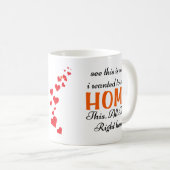 これが私が家に残りたいと思った理由だ コーヒーマグカップ (正面右)