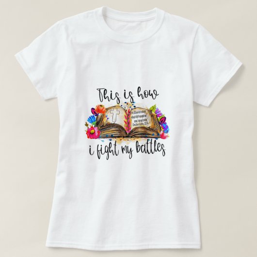 これが私が戦うクリスチャン・バイブルVerとの戦い Tシャツ (デザイン正面)