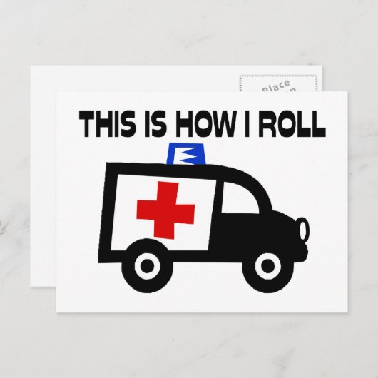 これが私が救急転が車での方法 ポストカード (正面/裏面)
