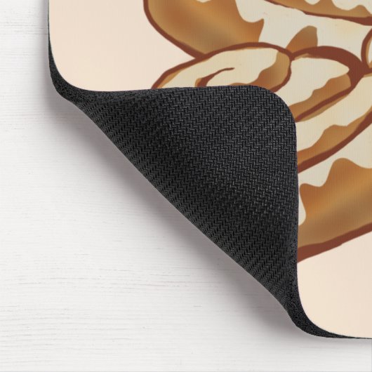 これが私が机転がの口にチンナボン転がの マウスパッド (コーナー)