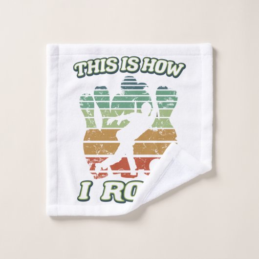 これが私が転がボウリングをする人、 クリケットの投手おもしろいボーリングスポーツのファン ウォッシュタオル (ウォッシュタオル)