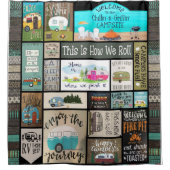 これが私たちのやり転が方です シャワーカーテン (正面)