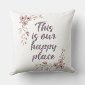 これが私たちのハッピープレイスのポスター クッション (裏面)