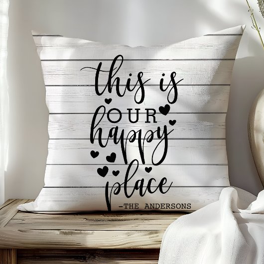 これが私たちのハッピープレイスファームハウス素朴カスタム クッション