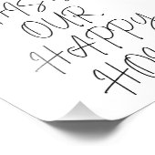 これが私たちのハッピーホームシンプル白黒 フォトプリント            (角)