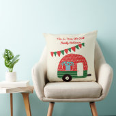 これが私たち赤転が緑のキャンパーバンレトロかわいい クッション (椅子)