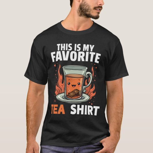 これが私のお気に入りのTea Shirt_ キリスト教と紅茶 Tシャツ (正面)