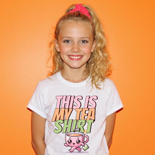 これが私のお茶シャツかわいいパステルおもしろいかわいい Tシャツ
