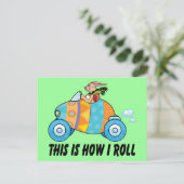 これが私のイースター転がバニーの方法 シーズンポストカード (スタンド正面)