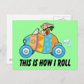 これが私のイースター転がバニーの方法 シーズンポストカード (正面/裏面)