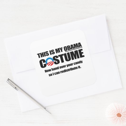 これが私のオバマの衣装だ スクエアシール (封筒)