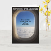 これが私のオフィスの窓からの眺めだ カード (黄色い花)