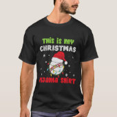 これが私のクリスマスパジャマクリケットおもしろいだ Tシャツ (正面)