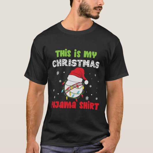 これが私のクリスマスパジャマクリケットおもしろいだ Tシャツ (正面)