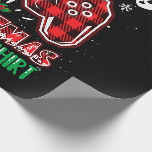 これが私のクリスマスパジャマシャツゲーマーのビデオゲームです ラッピングペーパー (角)