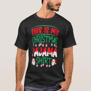 これが私のクリスマスパジャマシャツサンタXmas家族 Tシャツ