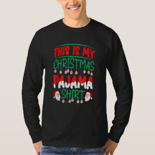 これが私のクリスマスパジャマシャツサンタXmas家族 Tシャツ