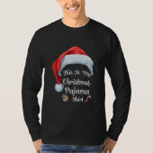 これが私のクリスマスパジャマファミリーサンタクロースです Tシャツ (正面)