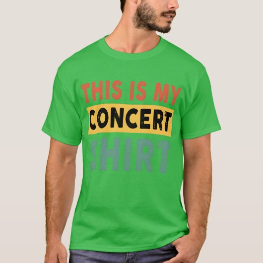 これが私のコンサート おもしろ音楽好き ミュージカル ビンテージ Tシャツ (正面)