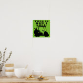 これが私のゴルフカートの乗り方 Funny Poster Sign ポスター (キッチン)