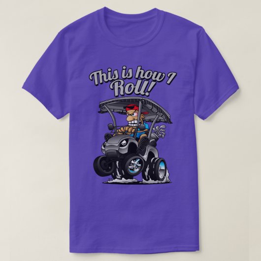 これが私のゴルフ転がの方法の漫画8 Tシャツ (デザイン正面)