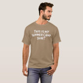 これが私のサマーキャンプです キャンプにぴったり Tシャツ (正面フル)