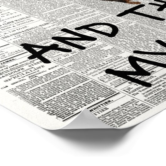 これが私のサルの新聞おもしろいだ ポスター (角)