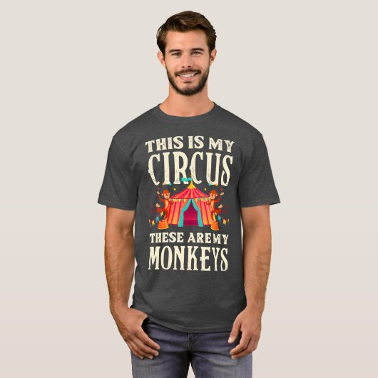 これが私のサーカスだ私のモンキーファミリー Tシャツ (正面フル)