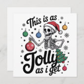 これが私のジョリーな感じのクリスマスユーモアだ シーズンカード (正面/裏面)