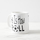 これが私のスタイル サッカーマグ コーヒーマグカップ (正面左)