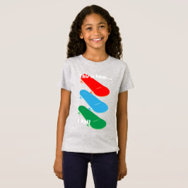 これが私のスタイル Design - ガールズ向けファインジャージーTシャツ Tシャツ