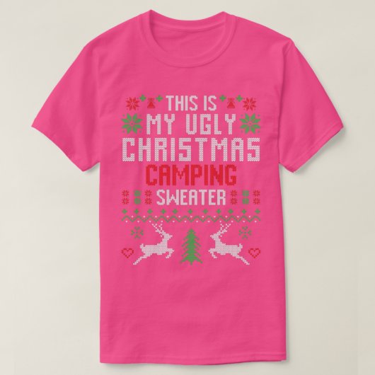 これが私のダサいクリスマスキャンプスウェーター Tシャツ (デザイン正面)