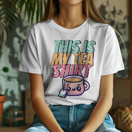 これが私のティーシャツおもしろい可愛いお茶好き Tシャツ