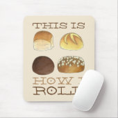 これが私のディナー転がパン転がグルメ マウスパッド (マウス)