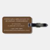 これが私のディナー転がパン転がグルメ ラゲッジタグ (裏面横)