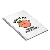 これが私のデフォルトの平和な顔 笑えるフルーツパンのひとつ ノートブック (右側)