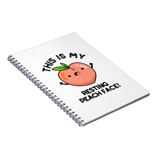これが私のデフォルトの平和な顔 笑えるフルーツパンのひとつ ノートブック (右側)