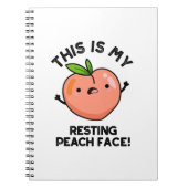 これが私のデフォルトの平和な顔 笑えるフルーツパンのひとつ ノートブック (正面)