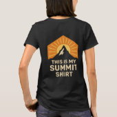 これが私のトップシャツのハイキング引用文 Tシャツ (裏面)