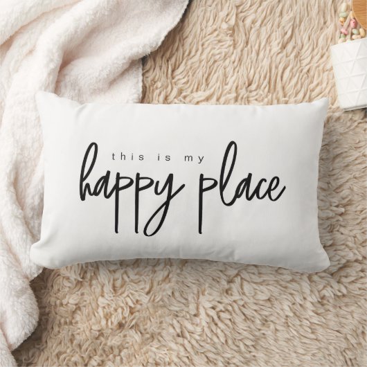 これが私のハッピープレイスモダンテラコッタ ランバークッション (ブランケット)