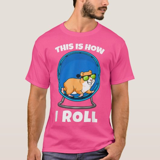 これが私のハムスターホイールの使い方 ハムスター Tシャツ (正面)