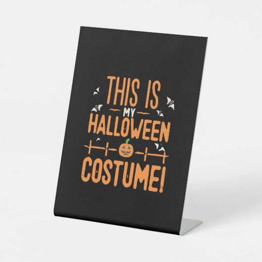 これが私のハロウィンの仮装 台座サイン (正面)