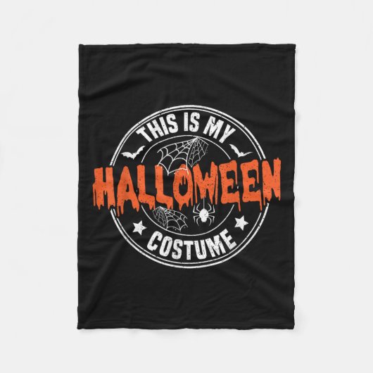 これが私のハロウィンコスチューム おもしろい  フリースブランケット (正面)